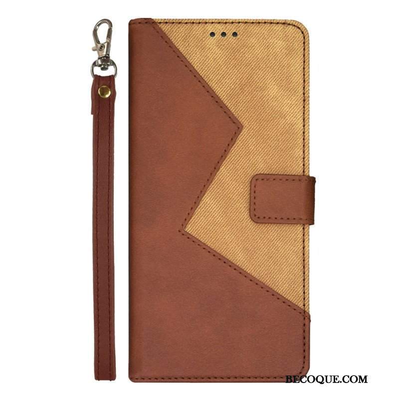 Etui Folio do Motorola Edge 40 Pro Dwukolorowy Idewei