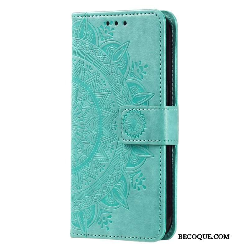 Etui Folio do Motorola Edge 40 Pro Mandala Sun Ze Smyczą