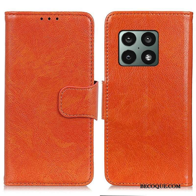 Etui Folio do OnePlus 10 Pro 5G Dwoina Skóry Nappa