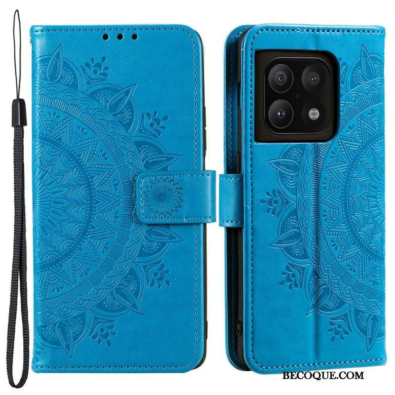 Etui Folio do OnePlus 10 Pro 5G Mandala Słońca