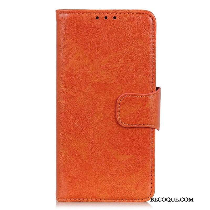 Etui Folio do OnePlus 10T 5G Dwoina Skóry Nappa