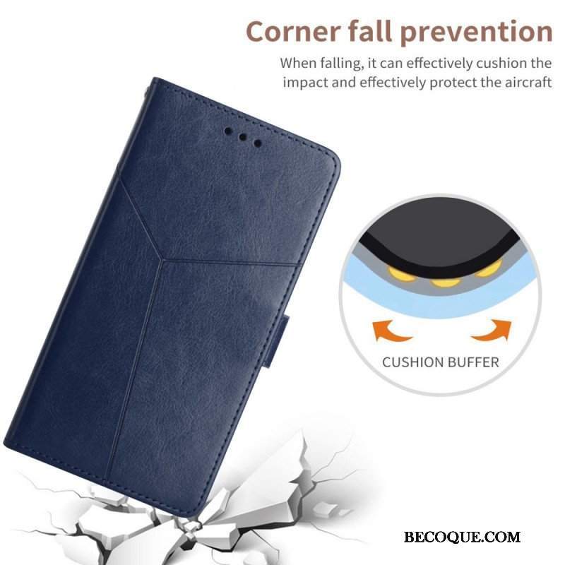 Etui Folio do OnePlus Nord 2 5G Stylowa Skórzana Konstrukcja Geo Y