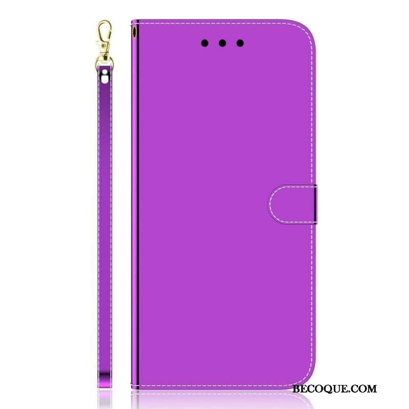 Etui Folio do OnePlus Nord CE 2 5G z Łańcuch Pasek Ze Sztucznej Skóry