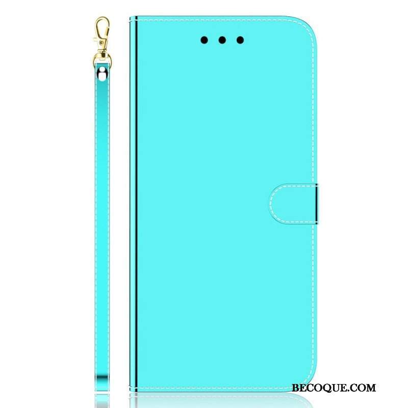 Etui Folio do OnePlus Nord CE 2 5G z Łańcuch Pasek Ze Sztucznej Skóry