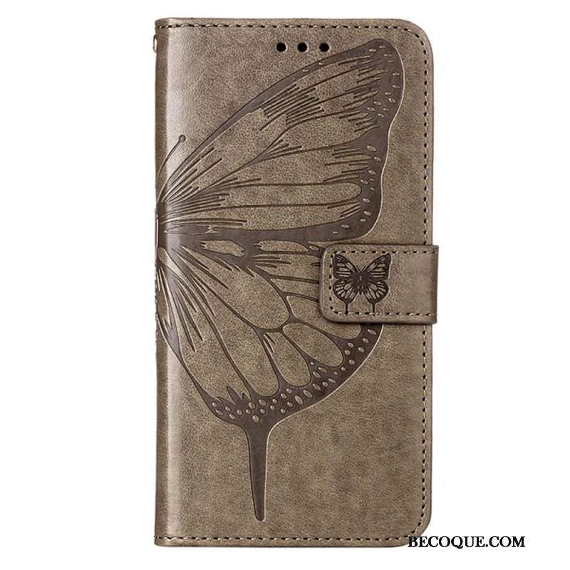 Etui Folio do OnePlus Nord CE 3 Lite 5G Motyl Ze Smyczą