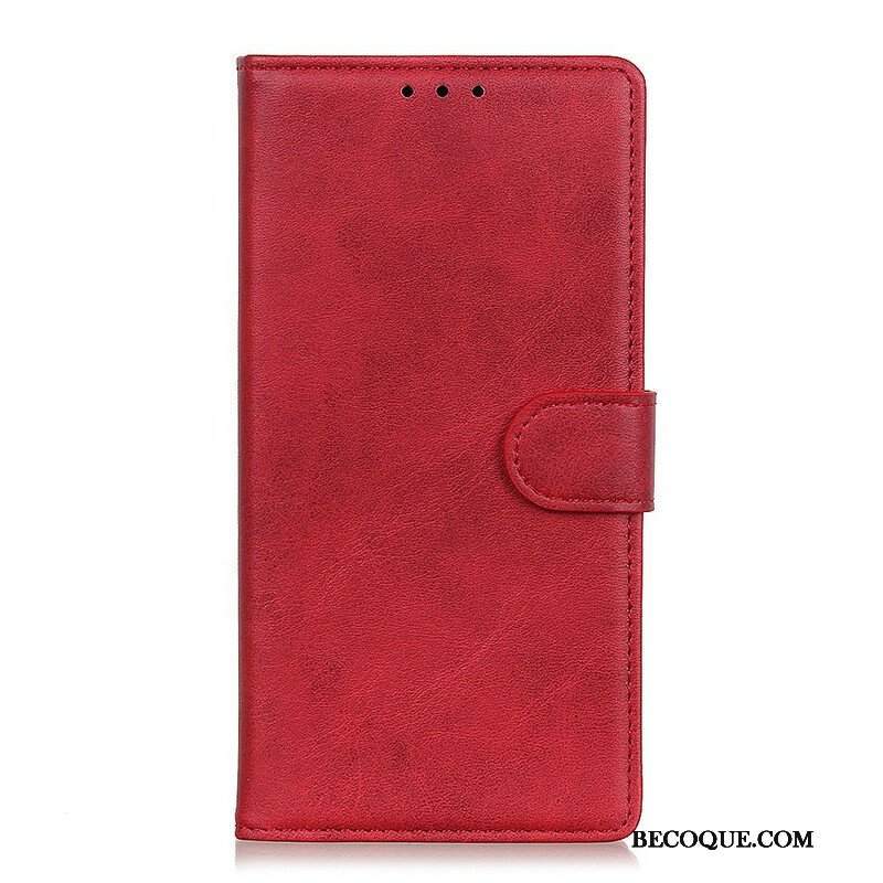 Etui Folio do Oppo A16 / A16s Retro Matowy Efekt Skóry