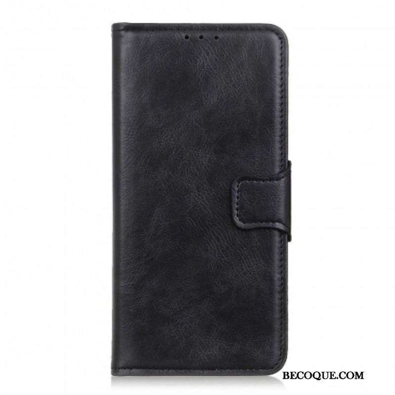 Etui Folio do Oppo A54 5G / A74 5G Dwustronne Zapięcie Z Efektem Skóry