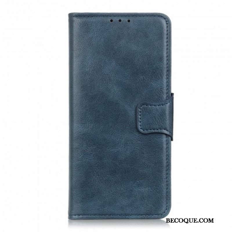 Etui Folio do Oppo A54 5G / A74 5G Dwustronne Zapięcie Z Efektem Skóry