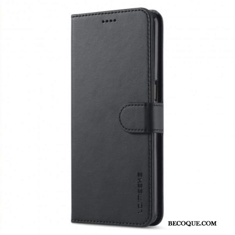 Etui Folio do Oppo A54 5G / A74 5G Lc.imeeke Efekt Skóry