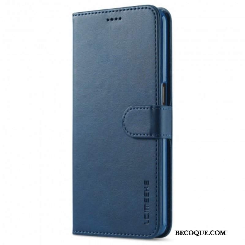 Etui Folio do Oppo A54 5G / A74 5G Lc.imeeke Efekt Skóry