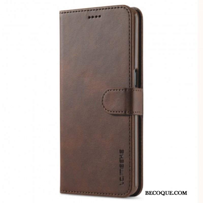 Etui Folio do Oppo A54 5G / A74 5G Lc.imeeke Efekt Skóry