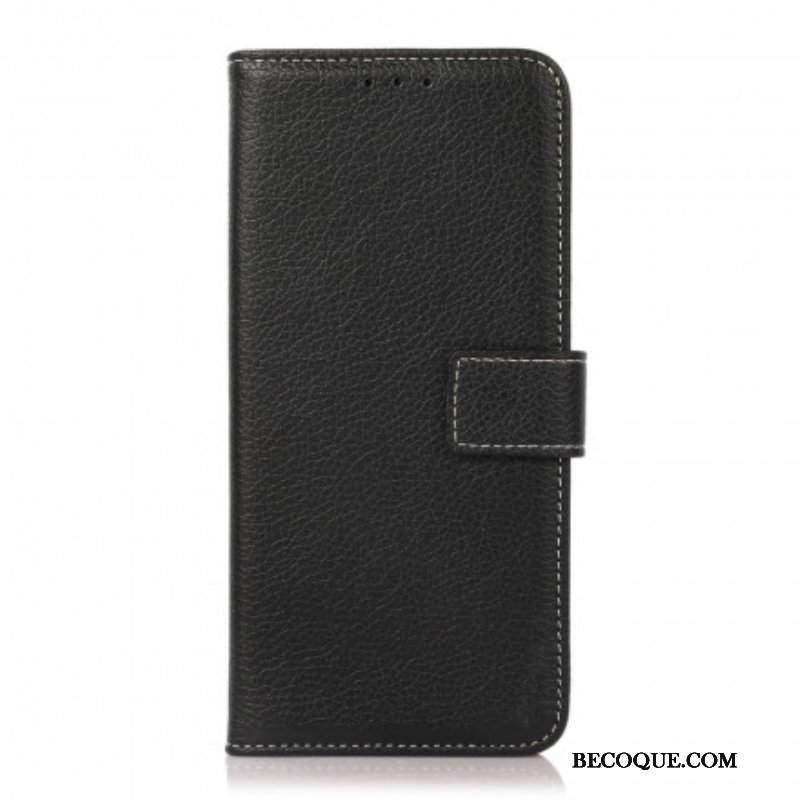 Etui Folio do Oppo A54 5G / A74 5G Tekstura Liczi