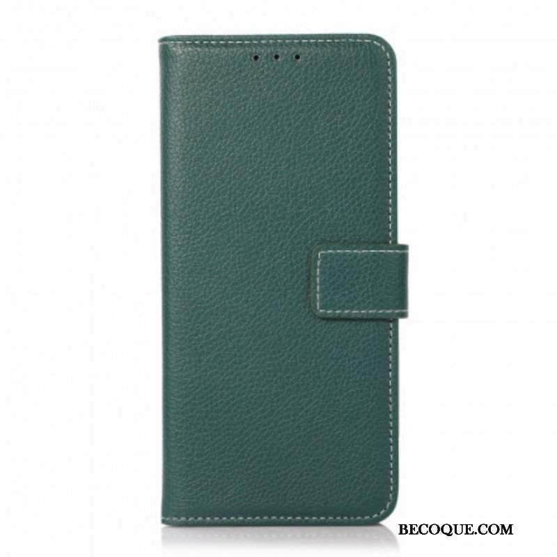 Etui Folio do Oppo A54 5G / A74 5G Tekstura Liczi