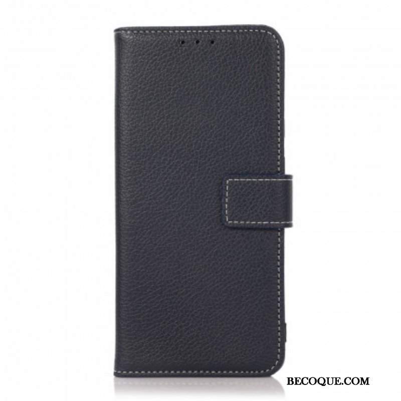 Etui Folio do Oppo A54 5G / A74 5G Tekstura Liczi