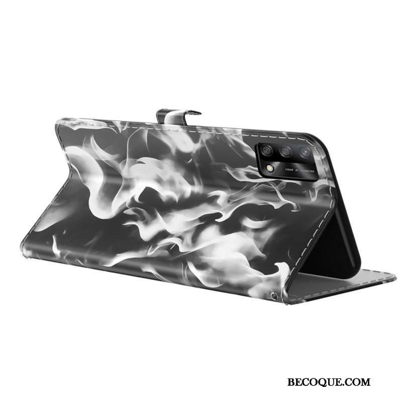 Etui Folio do Oppo A74 4G Abstrakcyjny Wzór