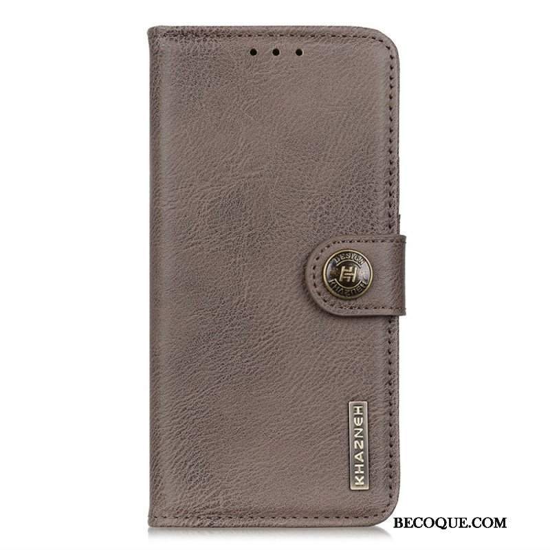 Etui Folio do Oppo A74 4G Imitacja Skóry Khazneh