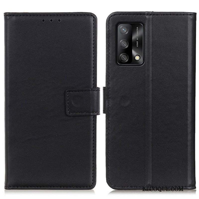 Etui Folio do Oppo A74 4G Zwykła Sztuczna Skóra