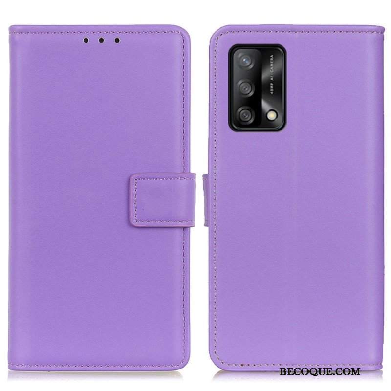 Etui Folio do Oppo A74 4G Zwykła Sztuczna Skóra