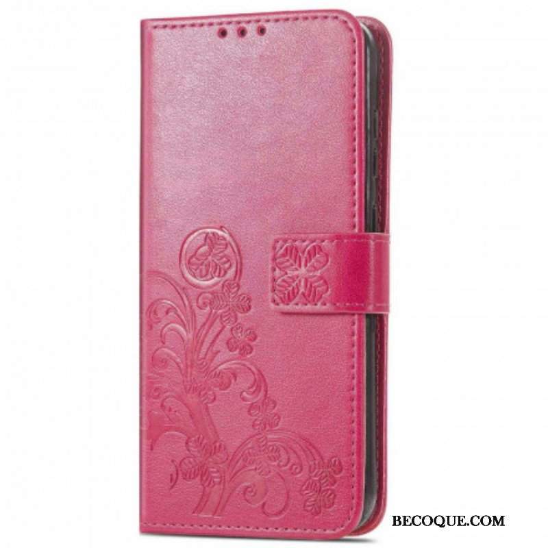 Etui Folio do Oppo A94 5G Czterolistna Koniczyna