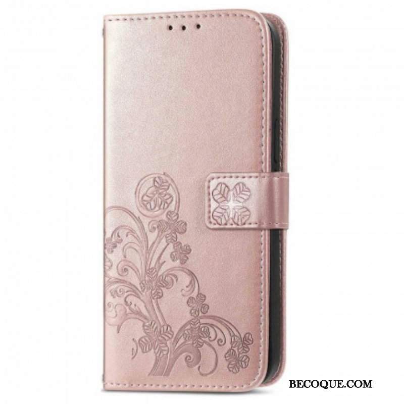 Etui Folio do Oppo A94 5G Czterolistna Koniczyna