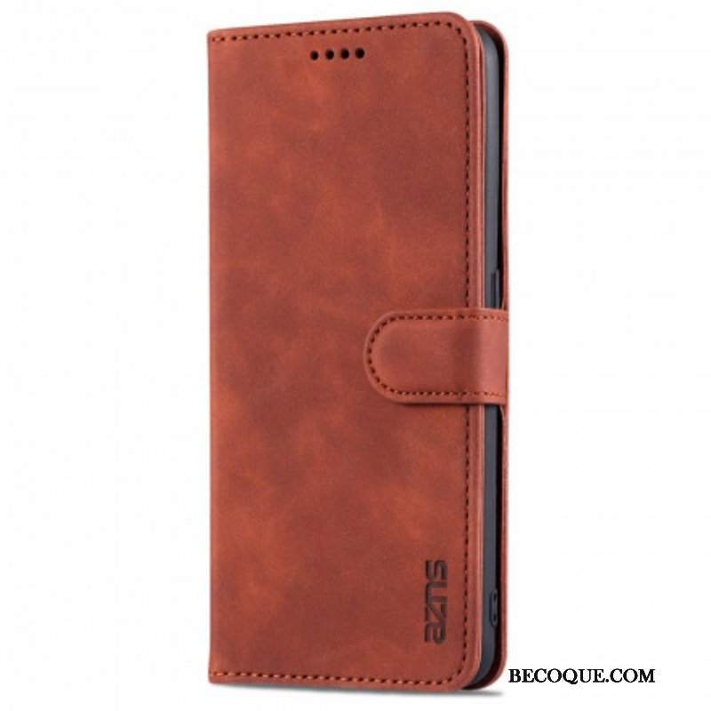 Etui Folio do Oppo A94 5G Efekt Skóry Azns