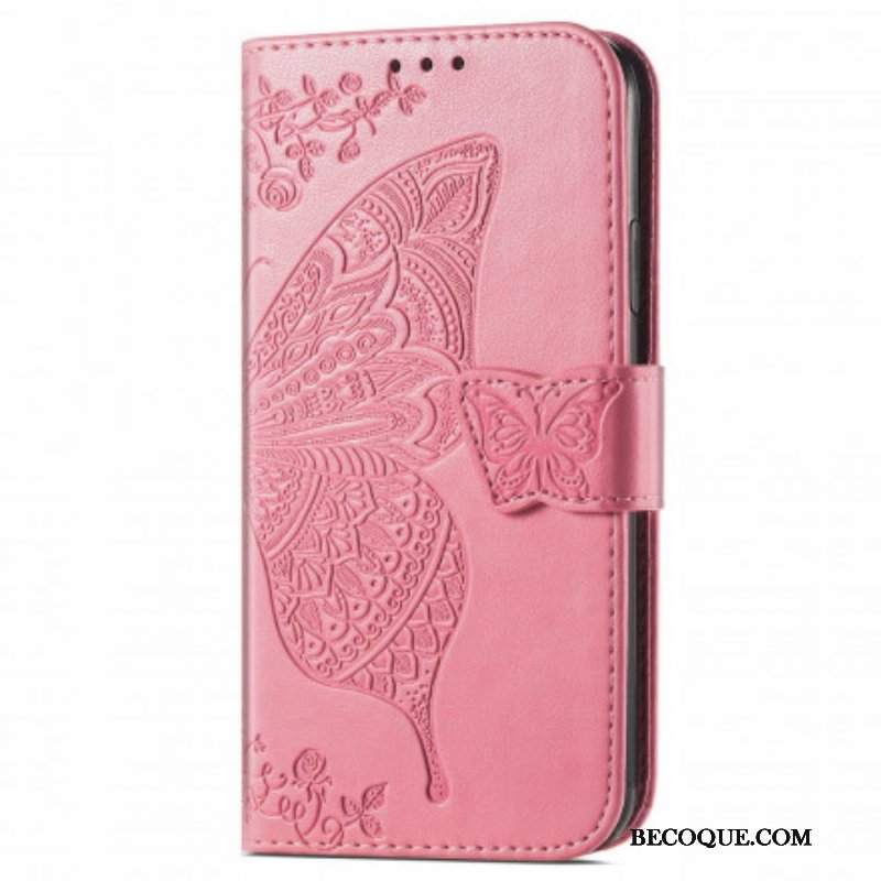 Etui Folio do Oppo A94 5G Pół Motyle