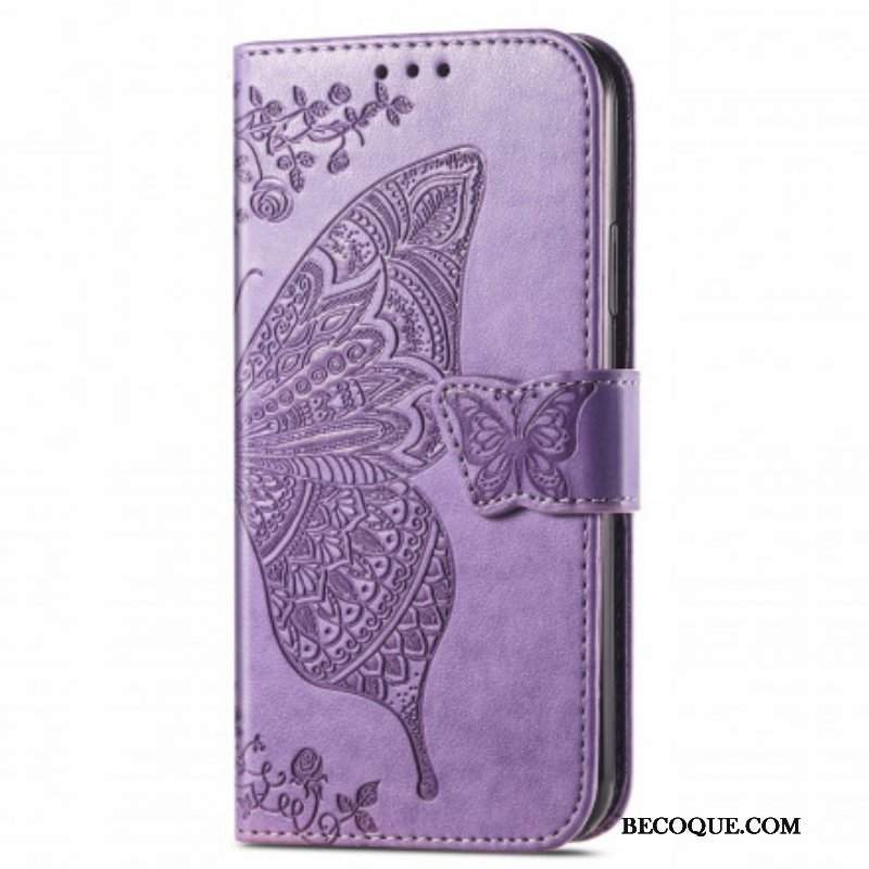 Etui Folio do Oppo A94 5G Pół Motyle