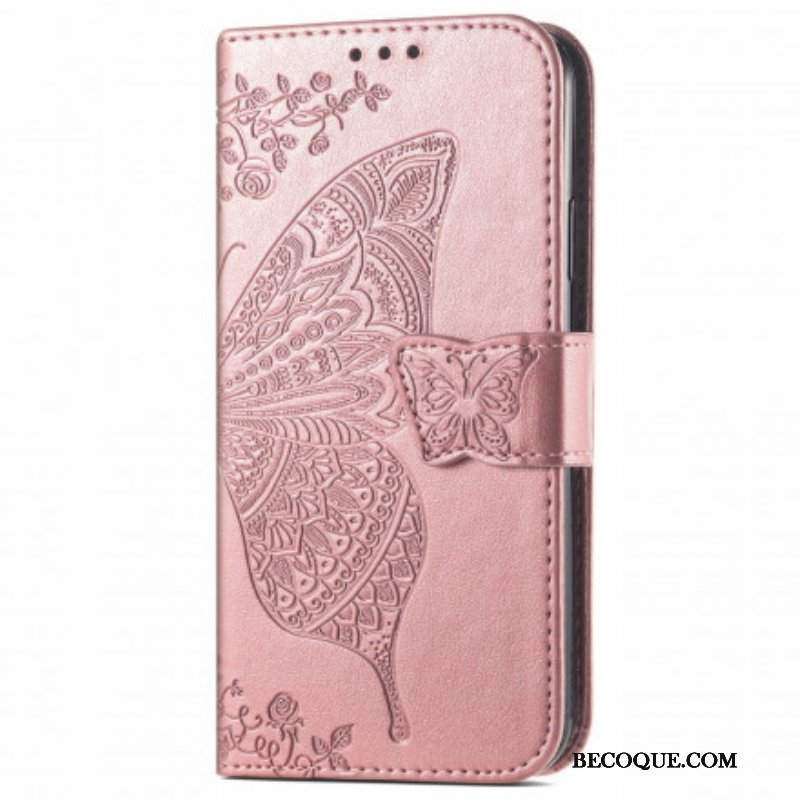 Etui Folio do Oppo A94 5G Pół Motyle