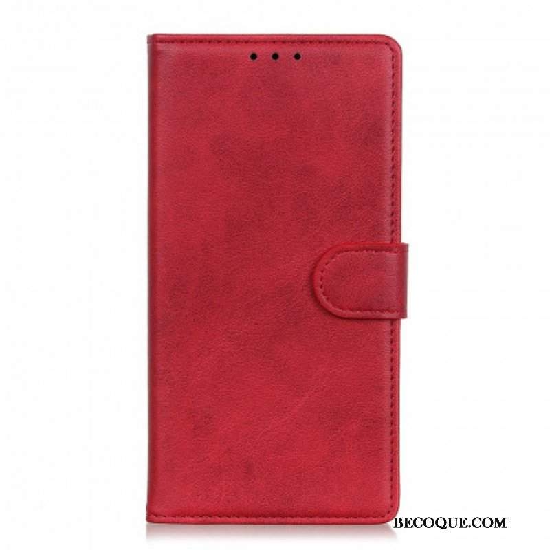 Etui Folio do Oppo A94 5G Retro Matowy Efekt Skóry