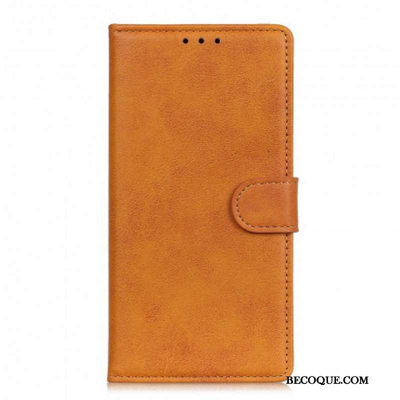 Etui Folio do Oppo A94 5G Retro Matowy Efekt Skóry