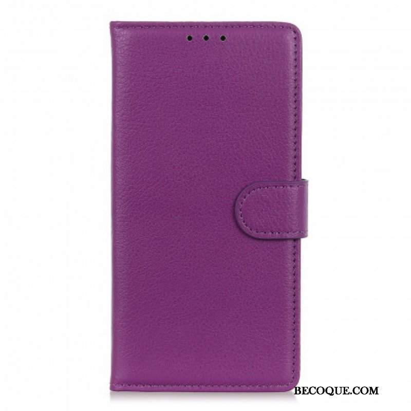 Etui Folio do Oppo A94 5G Sztuczna Skóra Liczi