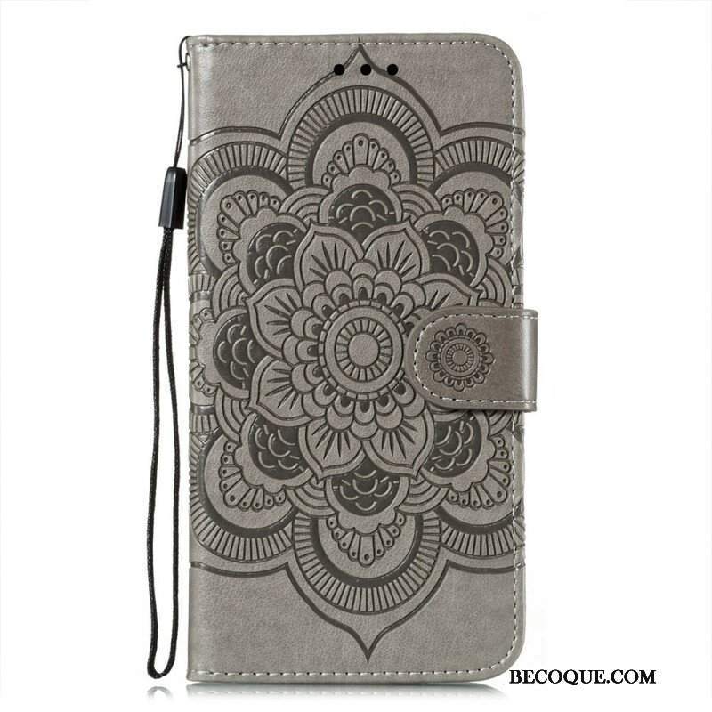 Etui Folio do Oppo Find X3 Neo z Łańcuch Mandala Z Pełnym Paskiem