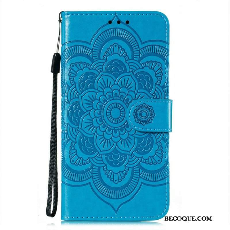 Etui Folio do Oppo Find X3 Neo z Łańcuch Mandala Z Pełnym Paskiem