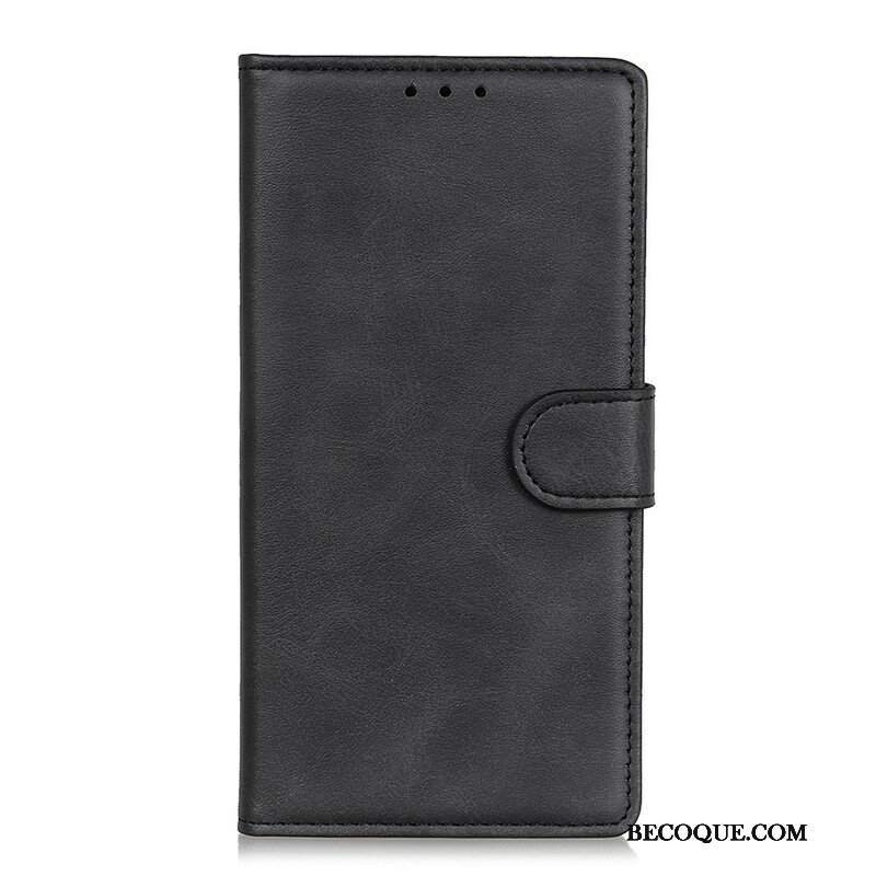 Etui Folio do Oppo Find X3 Pro Efekt Matowej Skóry W Stylu Vintage