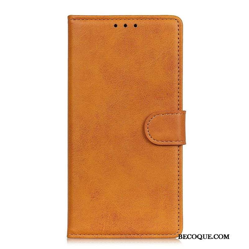 Etui Folio do Oppo Find X3 Pro Efekt Matowej Skóry W Stylu Vintage