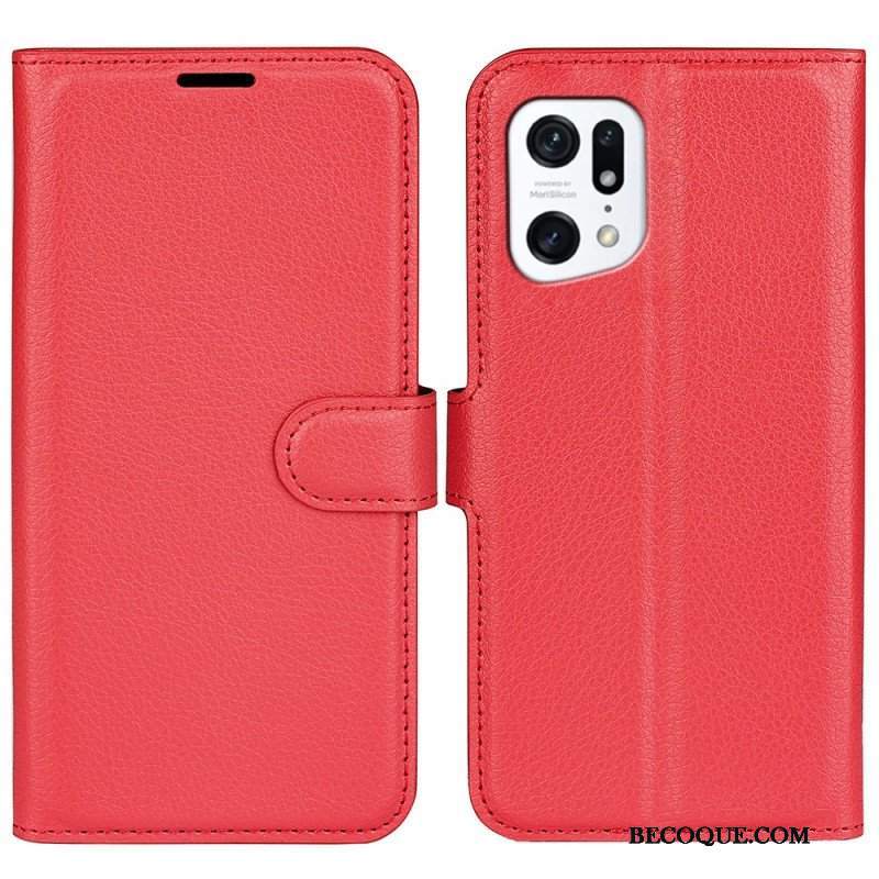 Etui Folio do Oppo Find X5 Klasyczny