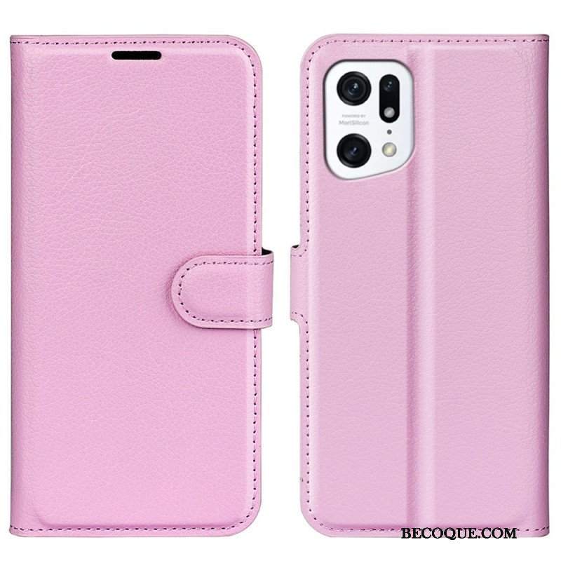 Etui Folio do Oppo Find X5 Klasyczny