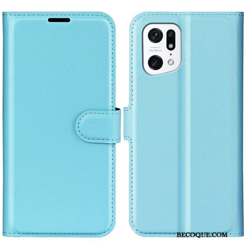 Etui Folio do Oppo Find X5 Klasyczny