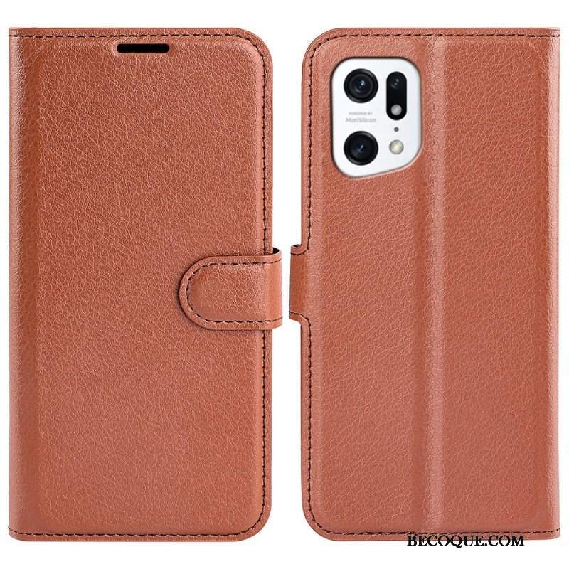 Etui Folio do Oppo Find X5 Klasyczny