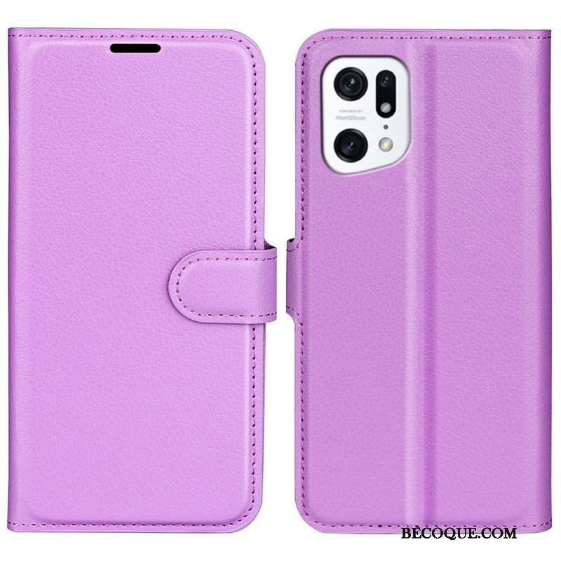 Etui Folio do Oppo Find X5 Klasyczny