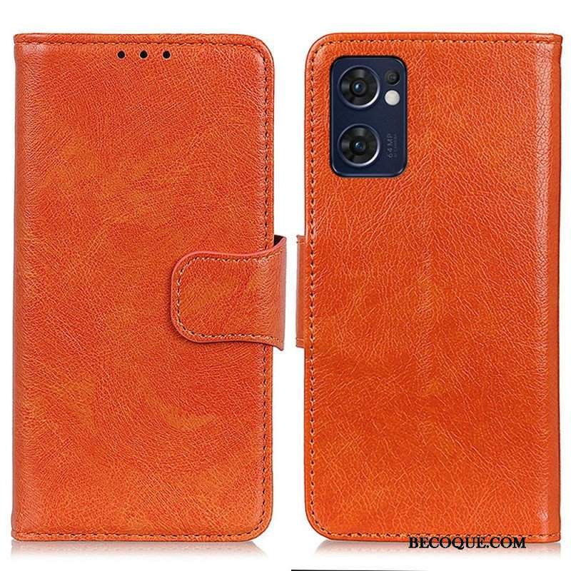 Etui Folio do Oppo Find X5 Lite Dwoina Skóry Nappa