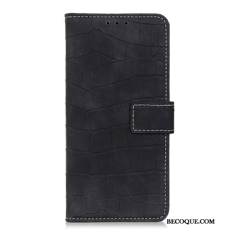 Etui Folio do Oppo Find X5 Lite Moc Krokodyla