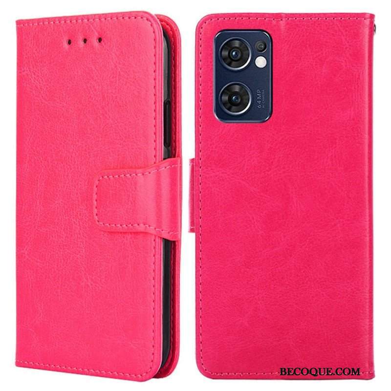 Etui Folio do Oppo Find X5 Lite Skórzany Futerał Kolorowa Klapka Magnetyczna