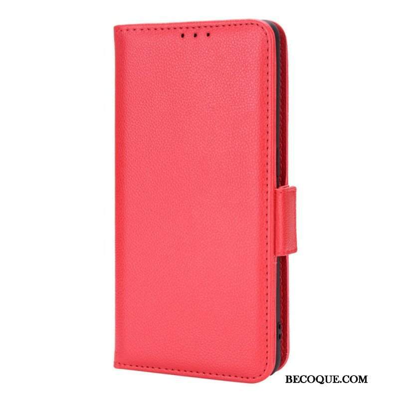 Etui Folio do Oppo Find X5 Pro Tradycyjny Styl Skóry Liczi