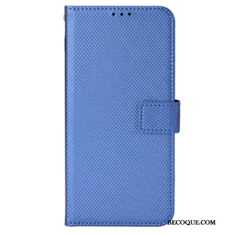 Etui Folio do Oppo Find X5 Pro z Łańcuch Stylowa Sztuczna Skóra Z Paskami