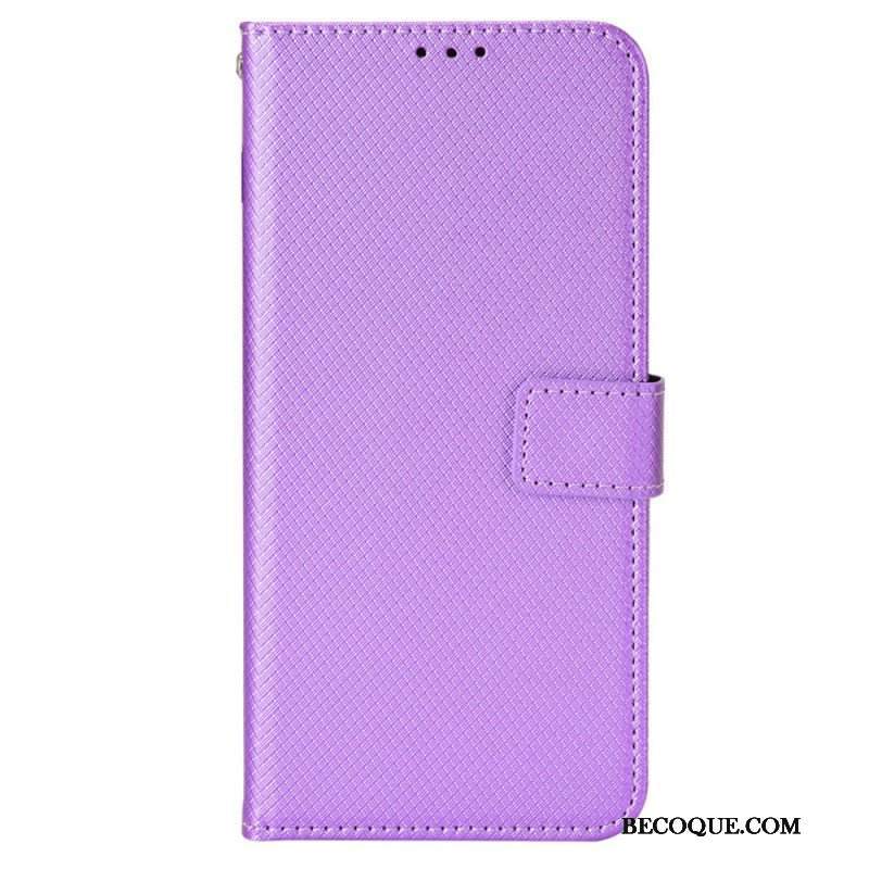 Etui Folio do Oppo Find X5 Pro z Łańcuch Stylowa Sztuczna Skóra Z Paskami