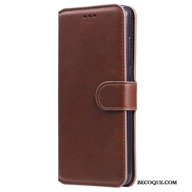 Etui Folio do Oppo Find X5 Stylizacja Skóry