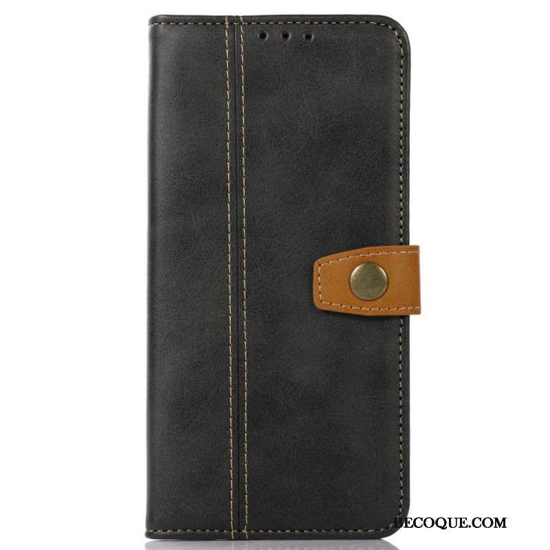 Etui Folio do Oppo Find X5 Taśma Tapicerska