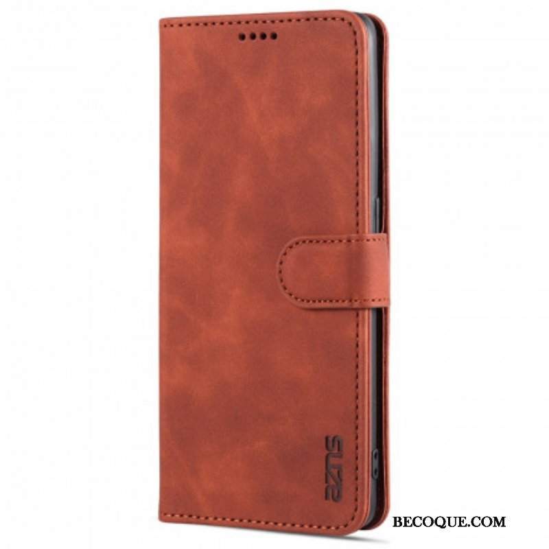 Etui Folio do Oppo Reno 6 5G Efekt Skóry Azns