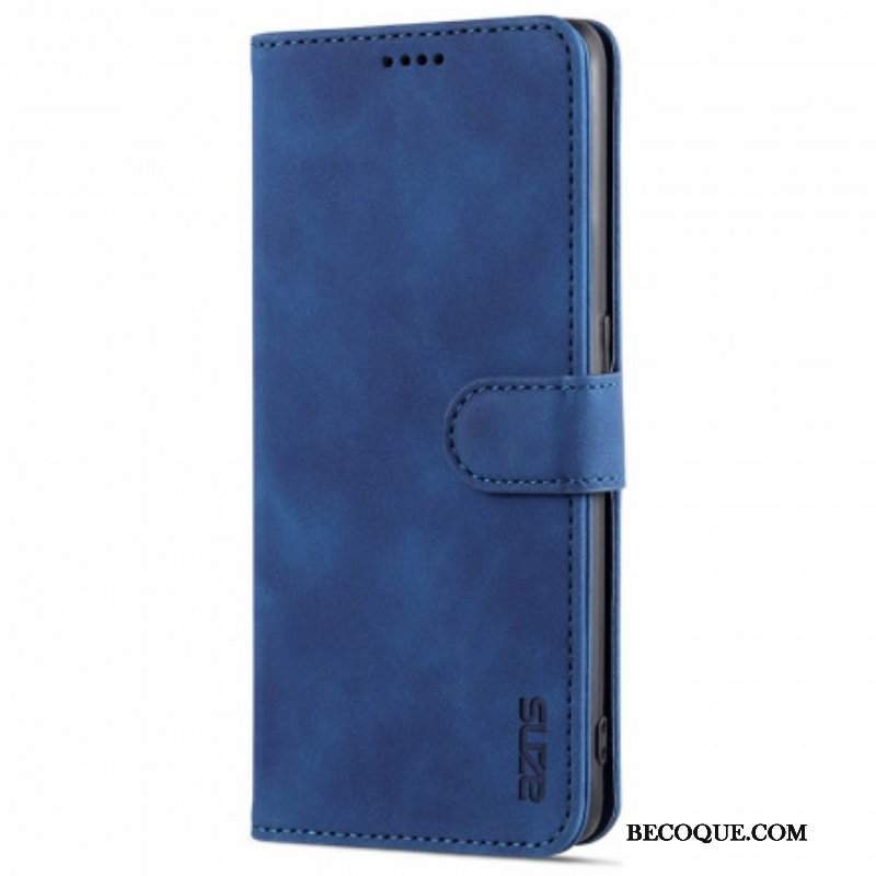 Etui Folio do Oppo Reno 6 5G Efekt Skóry Azns